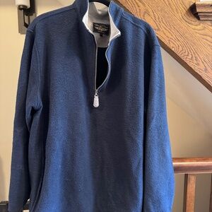 STRAIGHT DOWN Mens Quarter Zip Long Sleeve Pullover Size XL